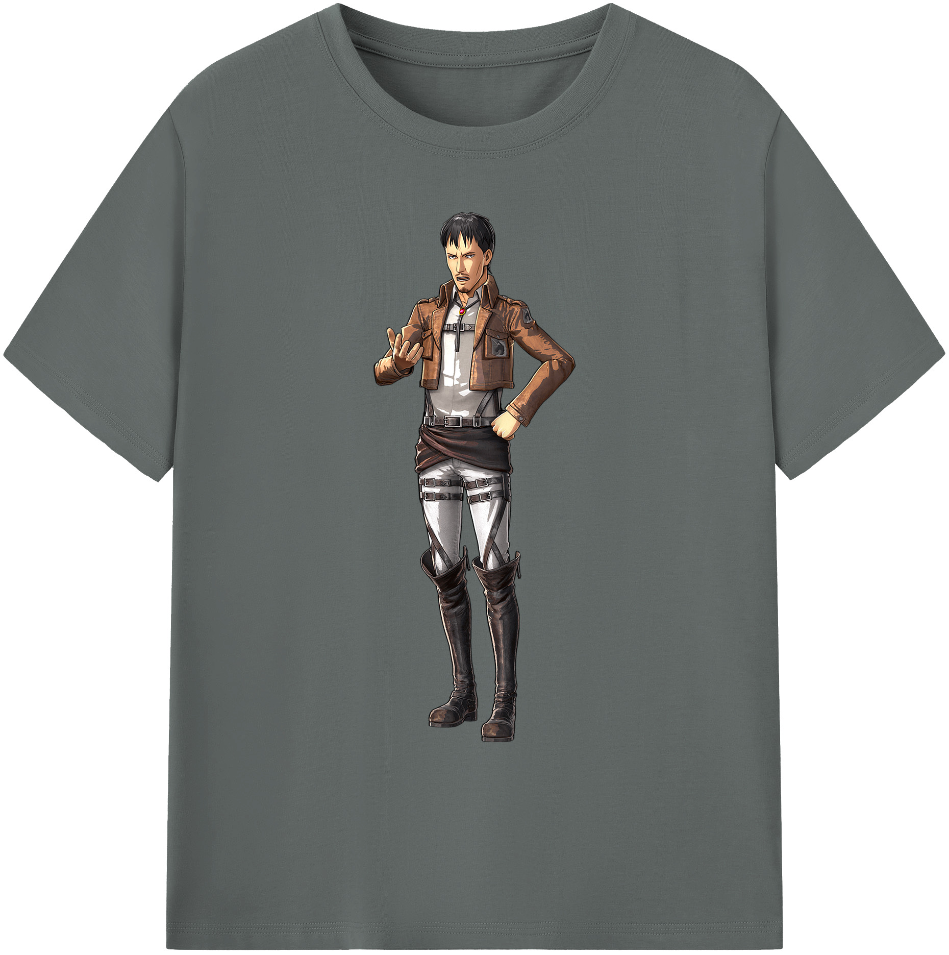 （画像用） 進撃の巨人 Attack on Titan 綿100％ メンズ半袖Tシャツ｜肌触りやわらか＆通気性